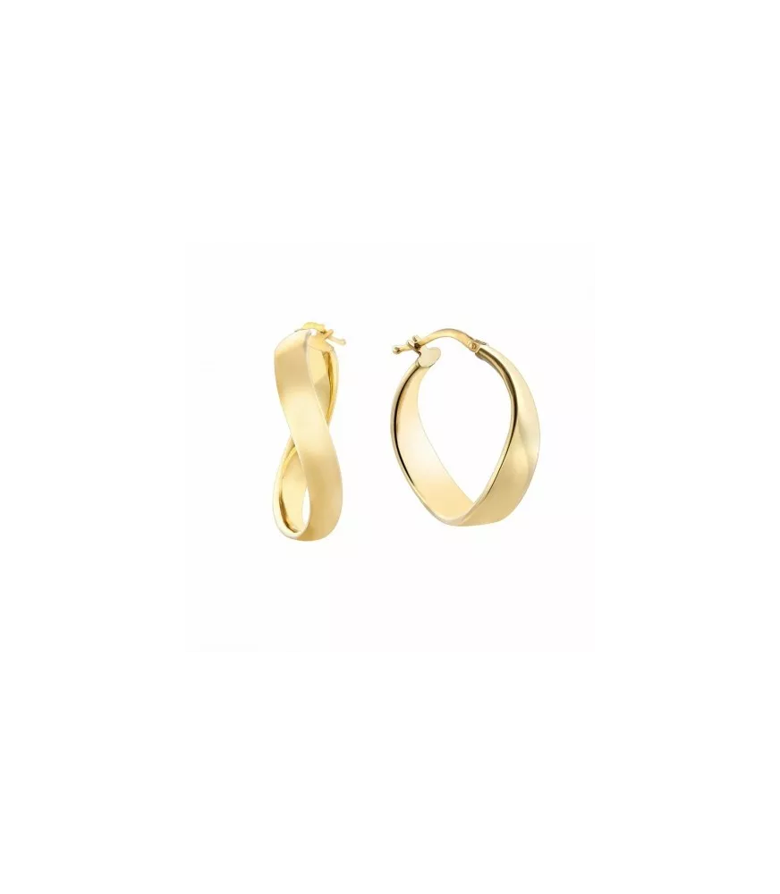 Pendientes Piazza de Duran Exquse en plata con baño de oro amarillo.