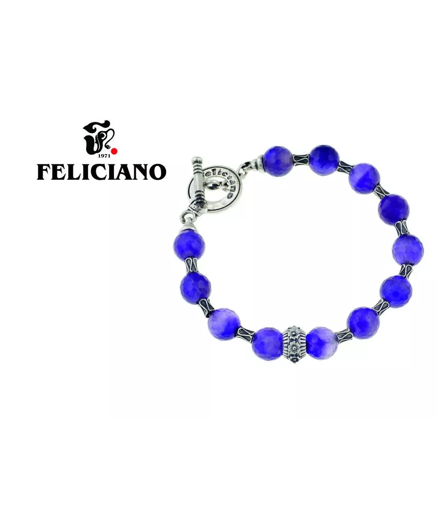 PULSERA PIEDRA NATURAL Y PLATA