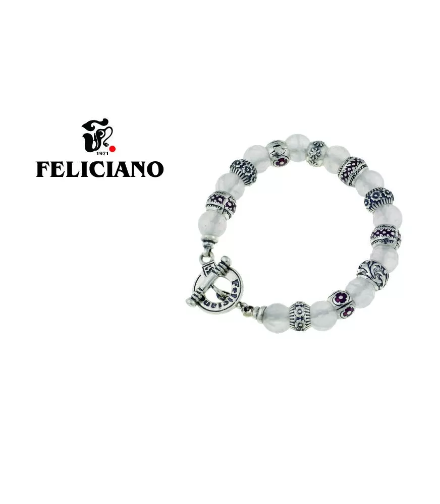 PULSERA PIEDRA NATURAL Y PLATA