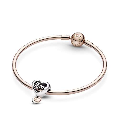 Charm en Plata de Ley y Pandora Rose Corazón Gracias Mamá