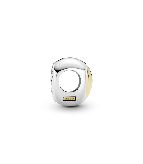 Charm Corazón Cúpula Dorada