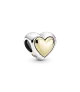Charm Corazón Cúpula Dorada
