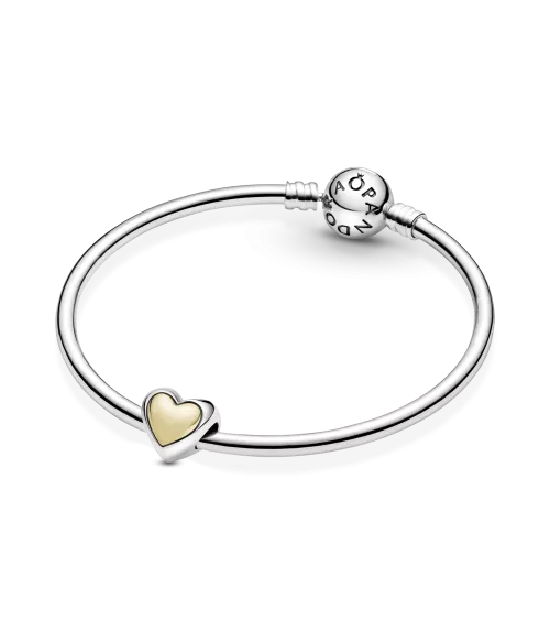 Charm Corazón Cúpula Dorada