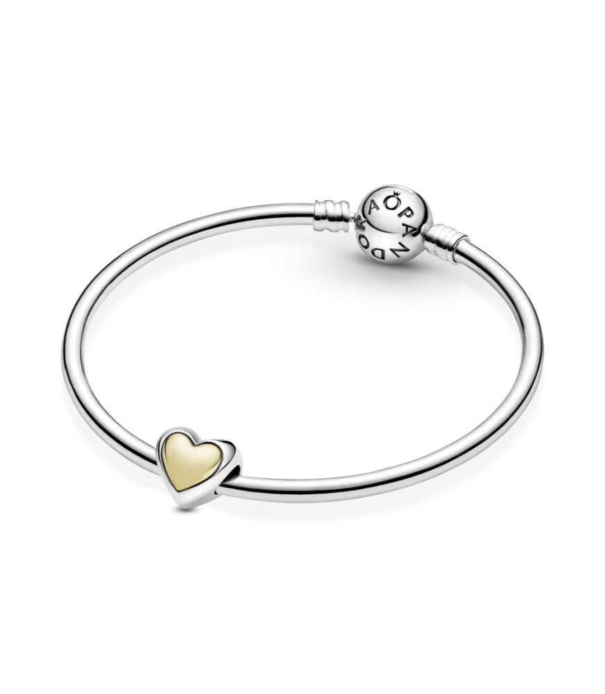Charm Corazón Cúpula Dorada