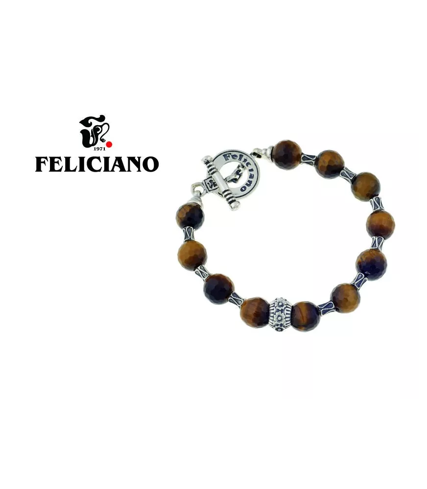 PULSERA PIEDRA NATURAL Y PLATA