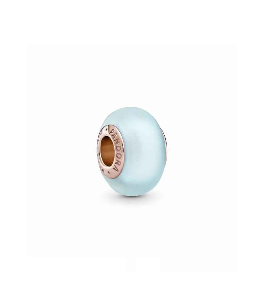 Charm en Pandora Rose Cristal de Murano Azul Mate