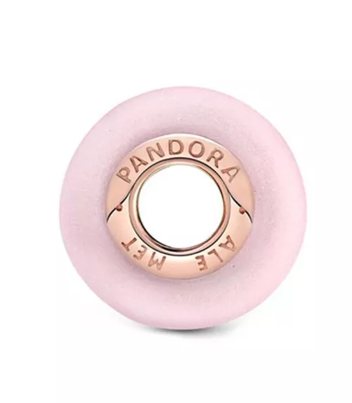 Charm en Pandora Rose Cristal de Murano Rosa Mate