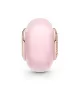 Charm en Pandora Rose Cristal de Murano Rosa Mate