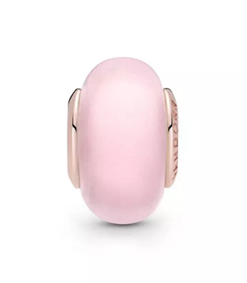 Charm en Pandora Rose Cristal de Murano Rosa Mate