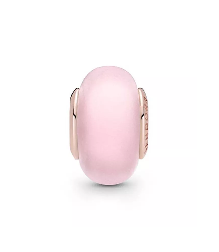 Charm en Pandora Rose Cristal de Murano Rosa Mate